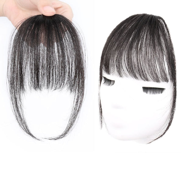 100% Human Hair Flat See-Through French Bang Fringe