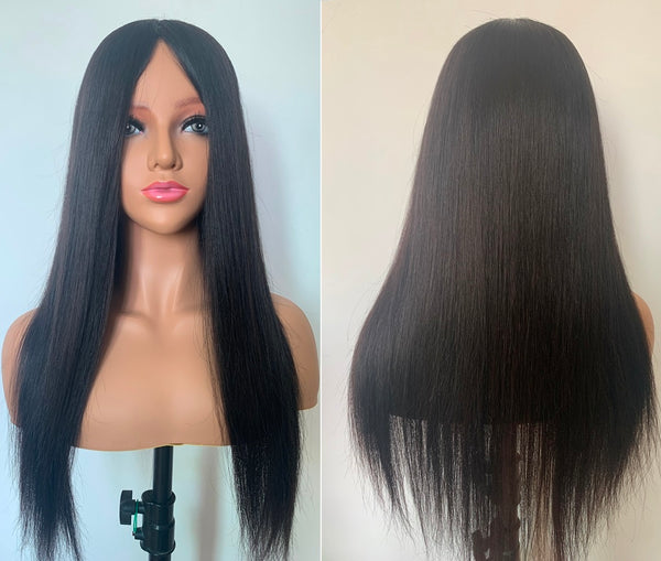 2~3 months Custom, 7"x8" Classic Silk Top 1b Best Virgin Human Hair 50cm, 140% Density